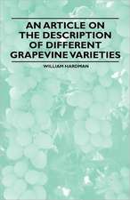 An Article on the Description of Different Grapevine Varieties