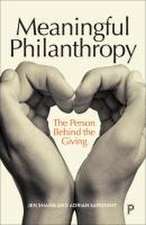 Meaningful Philantropy – The Person Behind the Giving