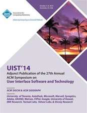 Adjunct Uist 14, 27th ACM User Interface Software & Technology Symposium