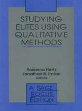 Studying Elites Using Qualitative Methods