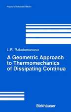 A Geometric Approach to Thermomechanics of Dissipating Continua