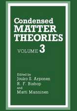 Condensed Matter Theories