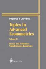 Topics In Advanced Econometrics: Volume II Linear and Nonlinear Simultaneous Equations