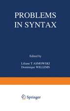 Problems in Syntax