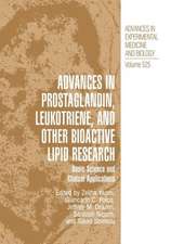 Advances in Prostaglandin, Leukotriene, and other Bioactive Lipid Research: Basic Science and Clinical Applications