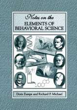 Notes on the Elements of Behavioral Science