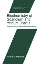 Biochemistry of Scandium and Yttrium, Part 1: Physical and Chemical Fundamentals