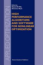 High Performance Algorithms and Software for Nonlinear Optimization