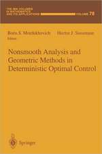 Nonsmooth Analysis and Geometric Methods in Deterministic Optimal Control