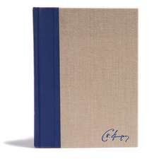 KJV Spurgeon Study Bible, Navy/Tan Cloth-Over-Board