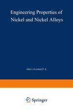 Engineering Properties of Nickel and Nickel Alloys