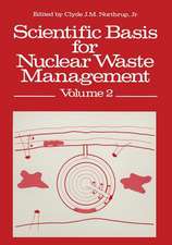 Scientific Basis for Nuclear Waste Management