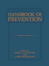 Handbook of Prevention