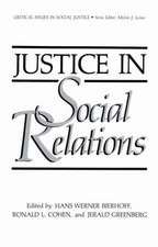 Justice in Social Relations