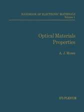 Handbook of Electronic Materials: Volume 1 Optical Materials Properties