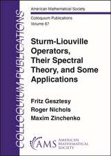 Sturm-Liouville Operators, Their Spectral Theory, and Some Applications