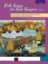 Folk Songs for Solo Singers, Vol 2