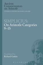 Simplicius: On Aristotle Categories 9-15