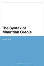 The Syntax of Mauritian Creole