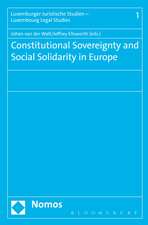 Constitutional Sovereignty and Social Solidarity in Europe