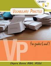 Vocabulary Practice Exercise for Grades 6 & 7