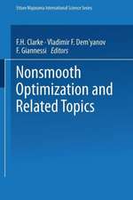 Nonsmooth Optimization and Related Topics