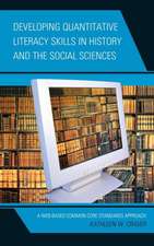 Developing Quantitative Literacy Skills in History and the Social Sciences