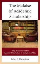 Malaise of Academic Scholarship