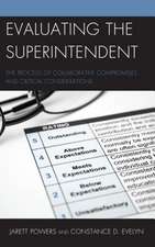 EVALUATING THE SUPERINTENDENTCB