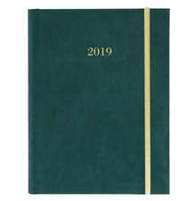 FOREST GREEN 2019 FABRIC HARBOUND DIARY