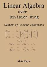 Linear Algebra Over Division Ring