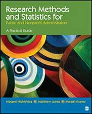 Research Methods and Statistics for Public and Nonprofit Administrators: A Practical Guide