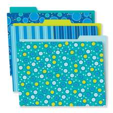 Bubbly Blues File Folders