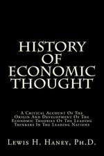 History of Economic Thought