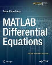 MATLAB Differential Equations