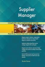 Supplier Manager Complete Self-Assessment Guide