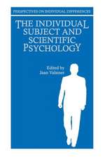 The Individual Subject and Scientific Psychology