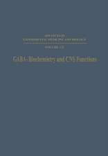 GABA—Biochemistry and CNS Functions