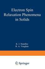 Electron Spin Relaxation Phenomena in Solids