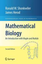 Mathematical Biology: An Introduction with Maple and Matlab