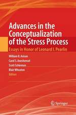 Advances in the Conceptualization of the Stress Process: Essays in Honor of Leonard I. Pearlin