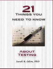 21 Things You Need to Know about Testing Workbook