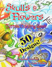 Tattoo Coloring Book Skulls & Flowers