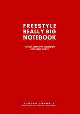 Freestyle Really Big Notebook, Serious Creativity Collection, 800 Pages, Cherry