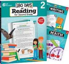 180 Days of Reading, Writing and Math for Second Grade 3-Book Set