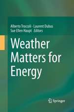 Weather Matters for Energy