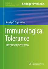 Immunological Tolerance: Methods and Protocols