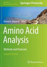 Amino Acid Analysis: Methods and Protocols