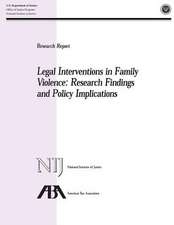 Legal Interventions in Family Violence