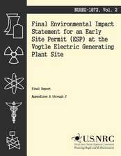 Final Environmental Impact Statement for an Early Site Permit at the Vogtle Electric Generating Plant Site